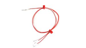 Resistance Thermometers with Extension Leads 300mm Class B 1000Ohm 250°C 1x Pt1000, 2-Wire Circuit PTFE
